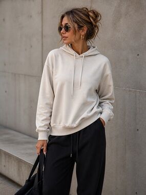 Mondetta Gray Drawstring Hoodie Pullover